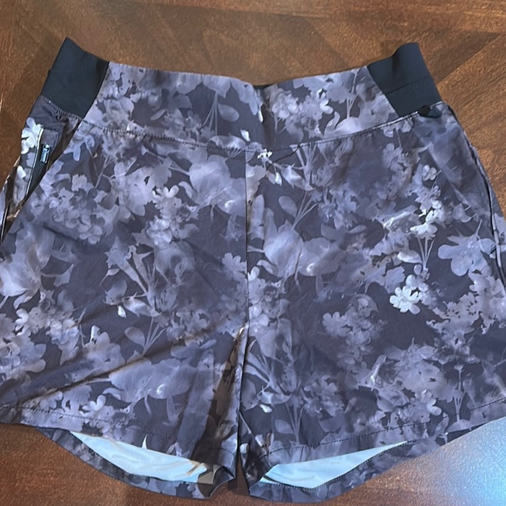 Athleta “Brooklyn” Floral Patterned Athletic Shorts